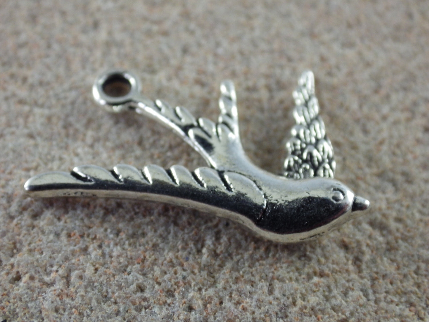 12 x Bird, Butterfly & Insect Charms Pendants, Silver Swallow Owl Crow Raven Bee Dragonfly Nature Charms, Jewellery Making Supplies UK