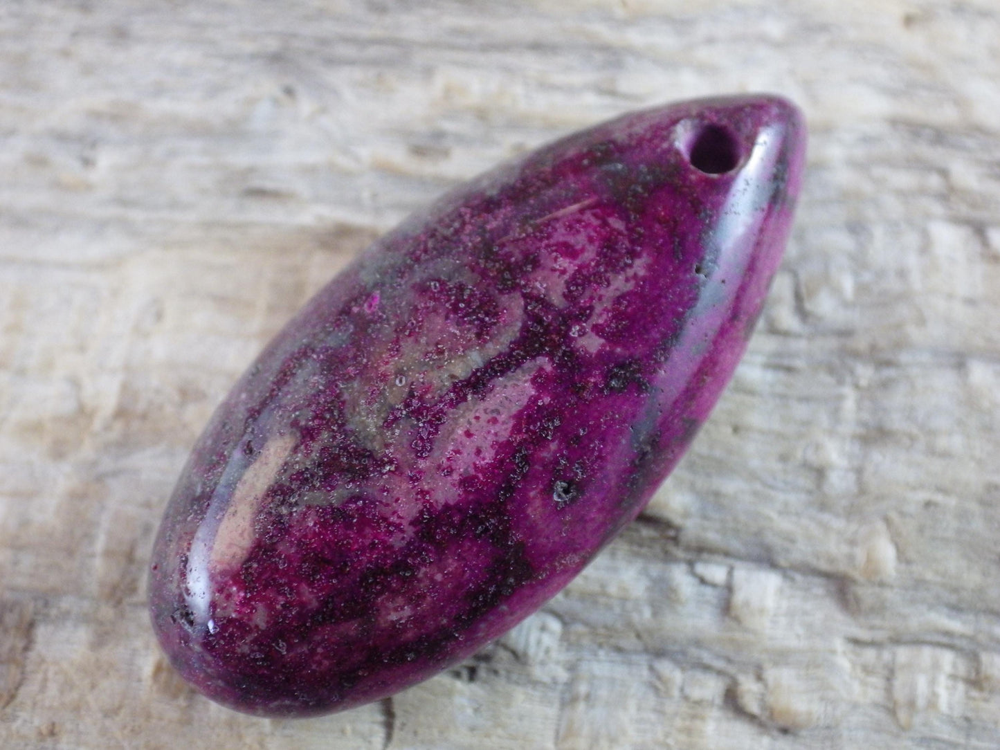 Mookaite Jasper Teardrop Pendant 35x15mm A8