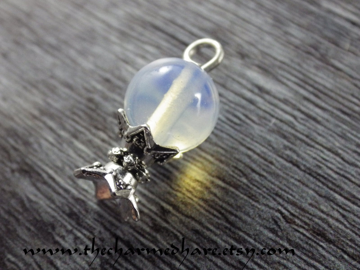 Crystal Ball Charm, 12x8mm 3D Scrying Pendants, Quality Artisan Bracelet Charms, Gypsy Fortune Telling, Wiccan Pagan Jewelry Making Supplies