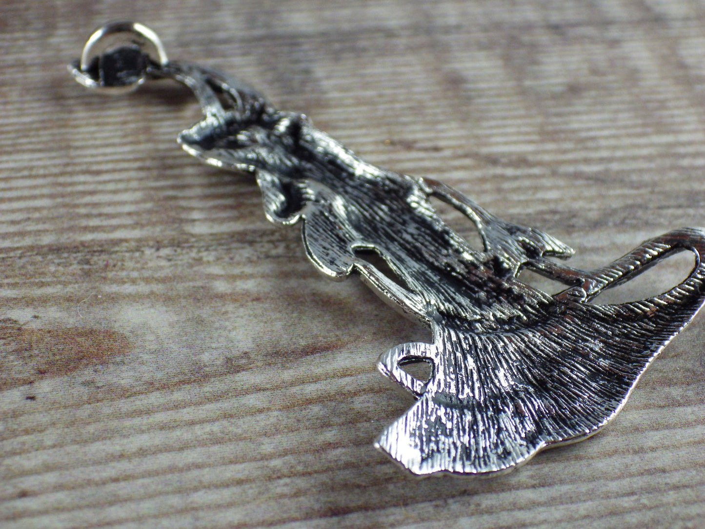 Large Pagan Goddess Pendant, 70x42mm Silver Wiccan Celtic Charm, Jewelry Making Supplies, UK Seller