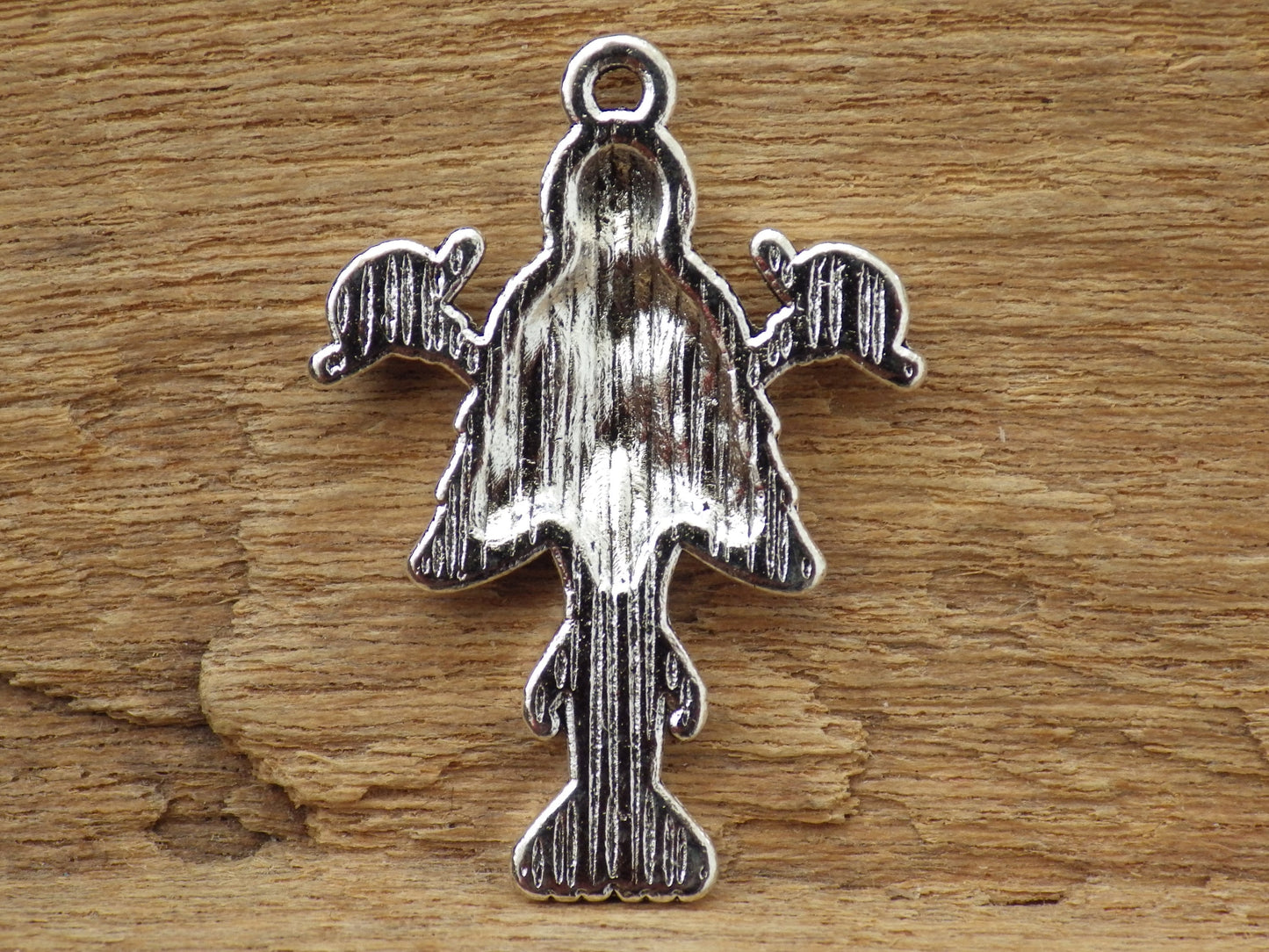 Goddess Lilith Silver Pagan Pendant 29x20mm, Wiccan Fantasy Bracelet Charm, Fairy Pendant, Jewelry Making Supplies, UK Seller