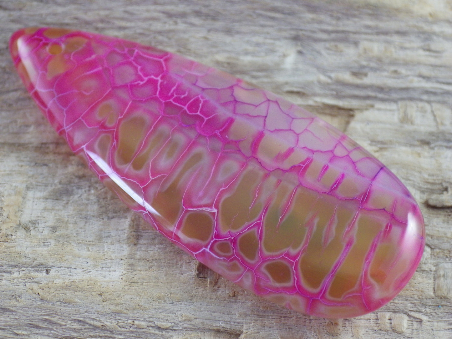 Pink Dragons Vein Agate Teardrop Pendant, 50x20mm, Semi Precious Gemstone, Loose Designers Stone, Jewellery Making Supplies L4