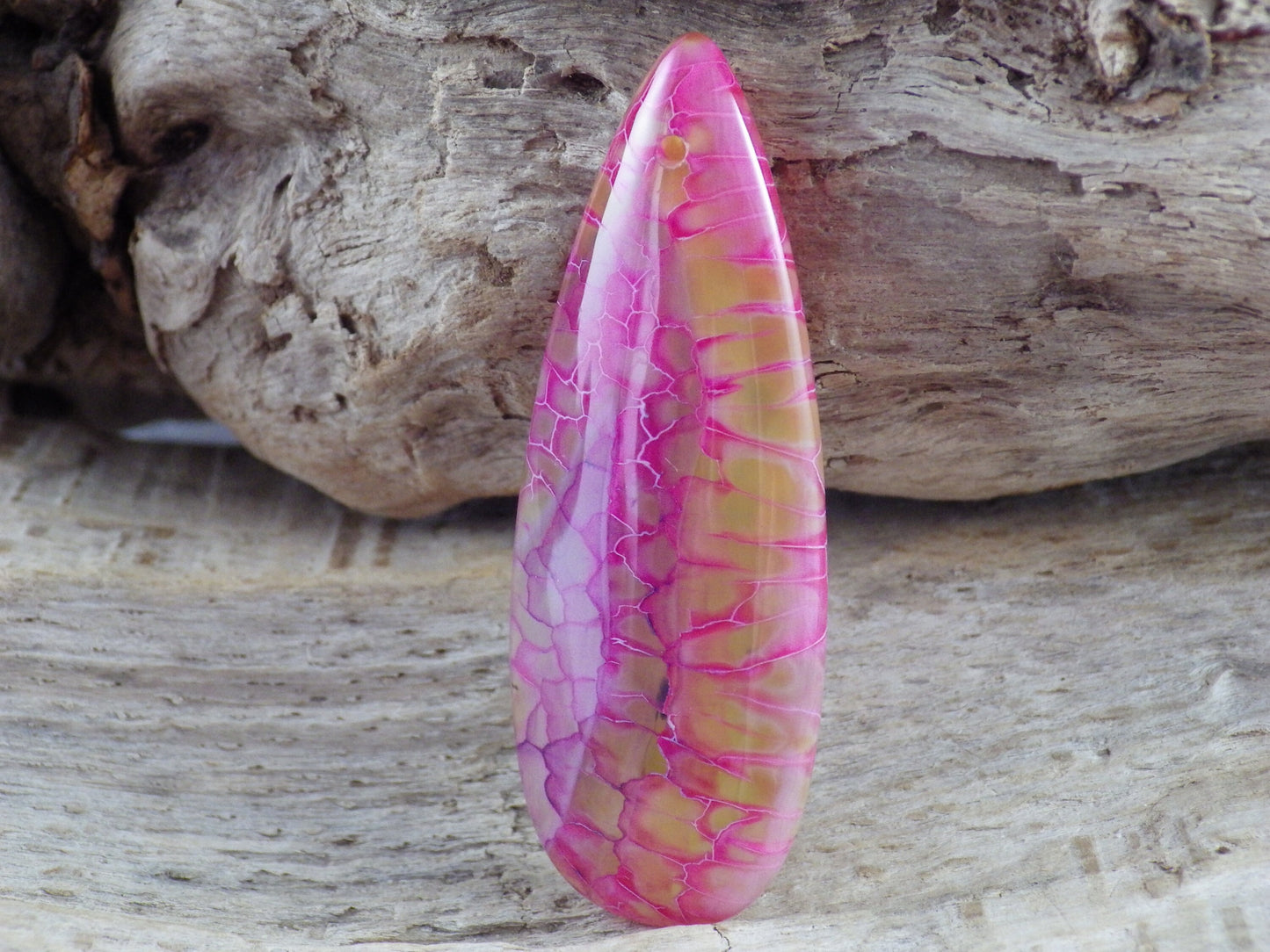 Pink Dragons Vein Agate Teardrop Pendant, 50x20mm, Semi Precious Gemstone, Loose Designers Stone, Jewellery Making Supplies L4