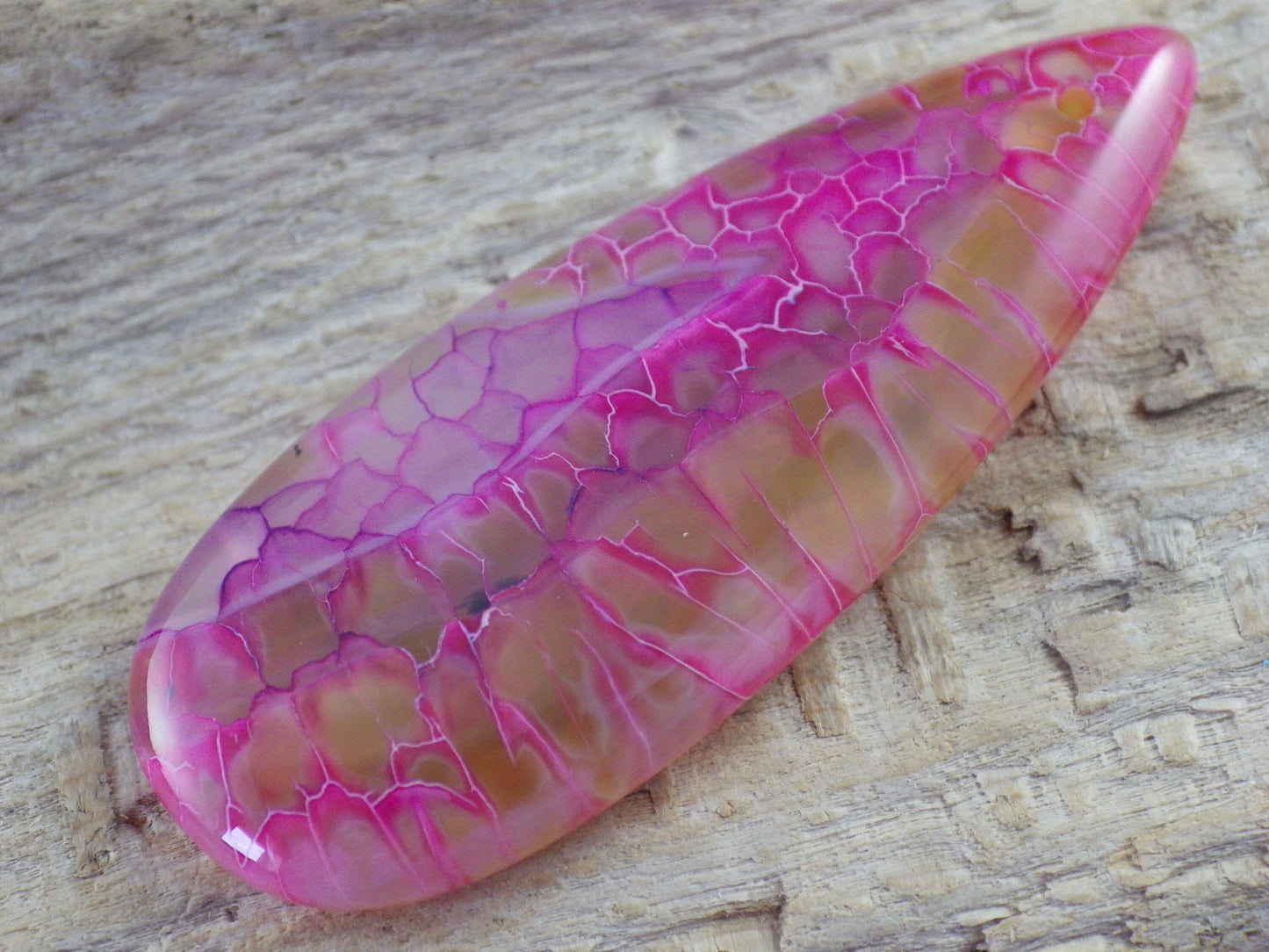 Pink Dragons Vein Agate Teardrop Pendant, 50x20mm, Semi Precious Gemstone, Loose Designers Stone, Jewellery Making Supplies L4
