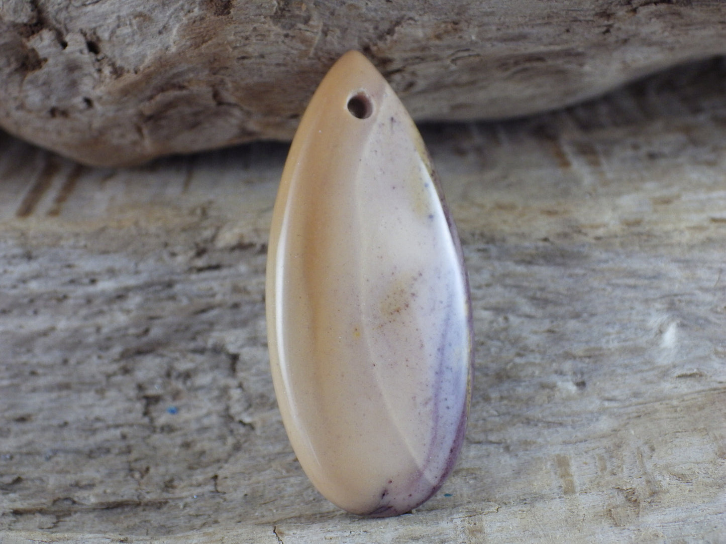 Mookaite Jasper Semi Precious Gemstone Pendant 35x15mm, Designer's Loose Stone, Top Drilled Teardrop, Jewelry Making Supplies K7