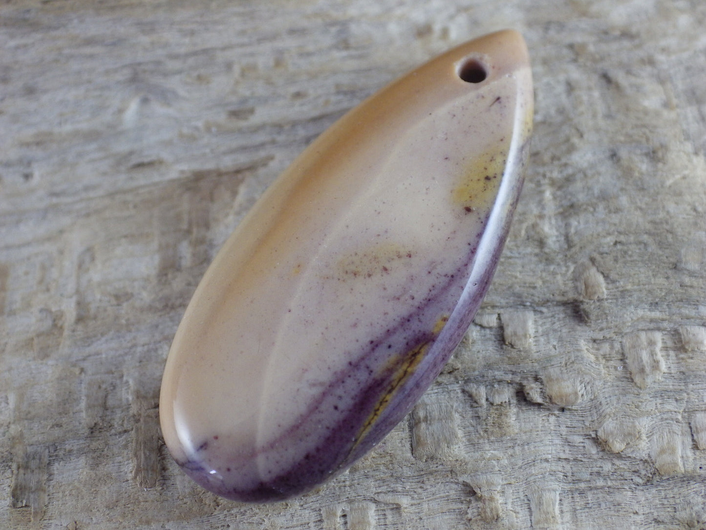 Mookaite Jasper Semi Precious Gemstone Pendant 35x15mm, Designer's Loose Stone, Top Drilled Teardrop, Jewelry Making Supplies K7