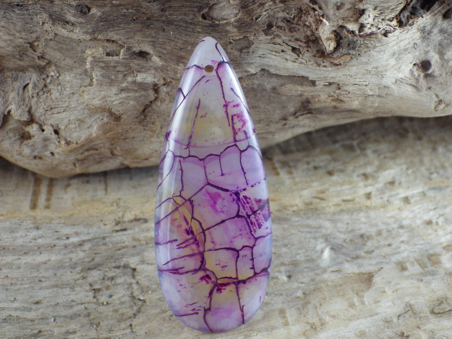 Dragons Vein Fire Agate Pendant, 50x20mm, Semi Precious Gemstone, Flat Backed Teardrop, Designers Stone, Loose Stone N7