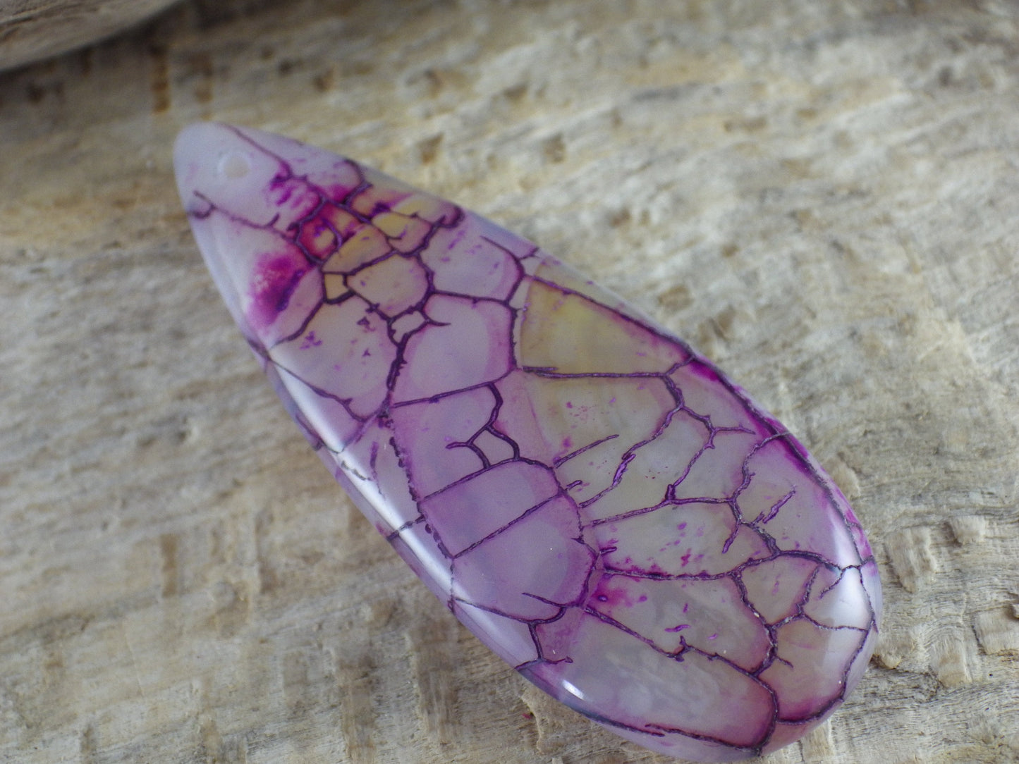 Dragons Vein Fire Agate Pendant, 50x20mm, Semi Precious Gemstone, Flat Backed Teardrop, Designers Stone, Loose Stone N7