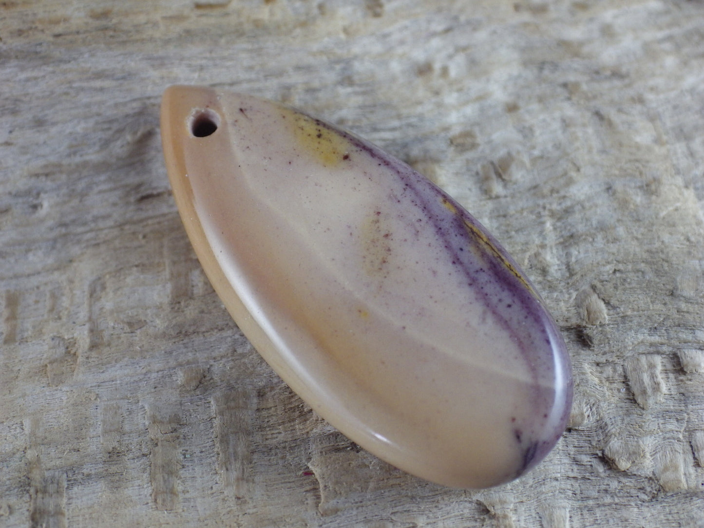 Mookaite Jasper Semi Precious Gemstone Pendant 35x15mm, Designer's Loose Stone, Top Drilled Teardrop, Jewelry Making Supplies K7