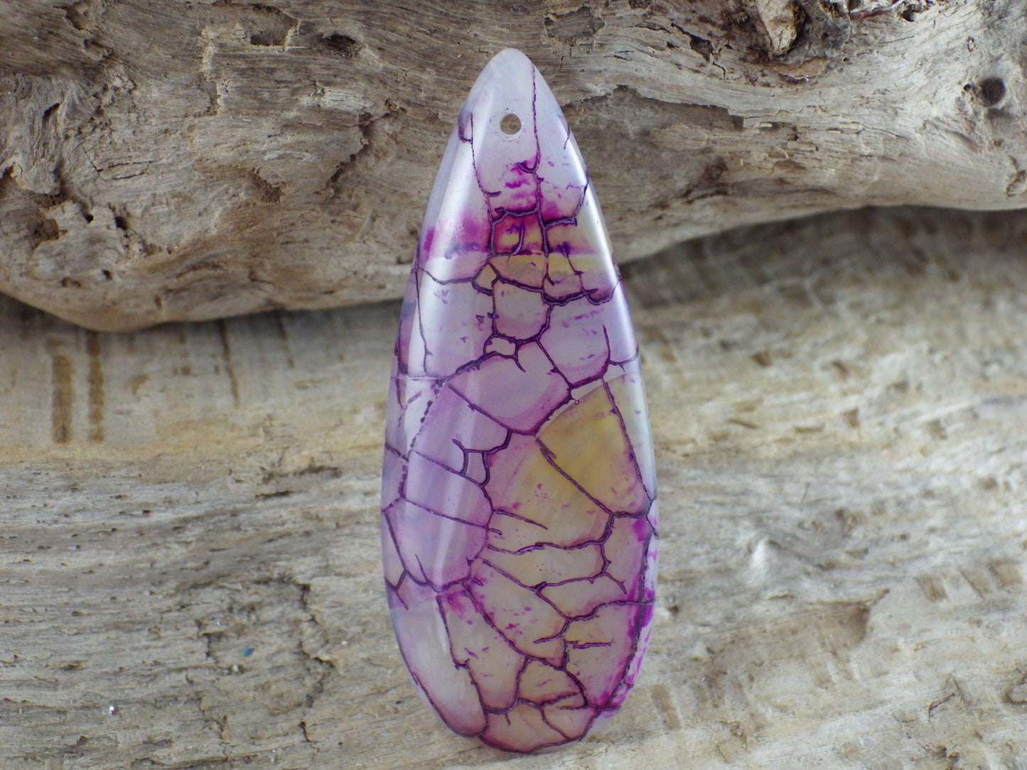 Dragons Vein Fire Agate Pendant, 50x20mm, Semi Precious Gemstone, Flat Backed Teardrop, Designers Stone, Loose Stone N7