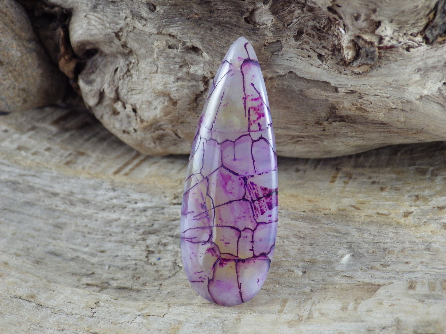 Dragons Vein Fire Agate Pendant, 50x20mm, Semi Precious Gemstone, Flat Backed Teardrop, Designers Stone, Loose Stone N7