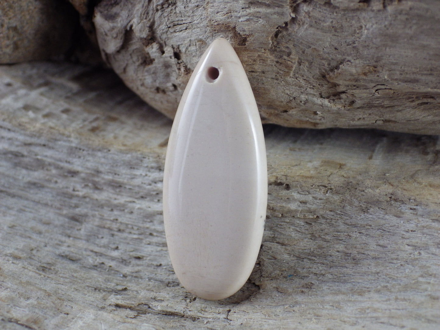 Yellow Mookaite Jasper Teardrop Pendant, 35x15mm Semi Precious Gemstone, Top Drilled Loose Stone Bead, Jewelry Making Supplies #01