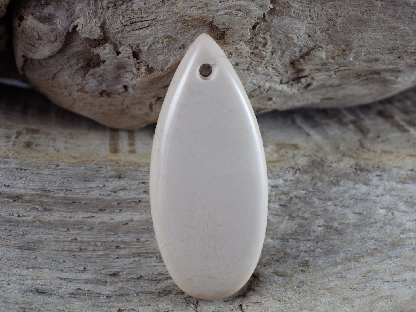 Yellow Mookaite Jasper Teardrop Pendant, 35x15mm Semi Precious Gemstone, Top Drilled Loose Stone Bead, Jewelry Making Supplies #01