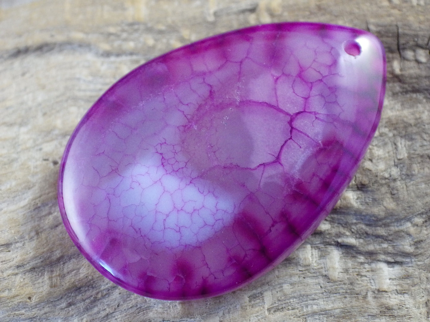 Pink Dragon's Vein Fire Agate Pendant 42x27mm, Semi Precious Gemstone, Flat Backed Teardrop, Loose Focal Stone, Jewelry Making Supplies H8