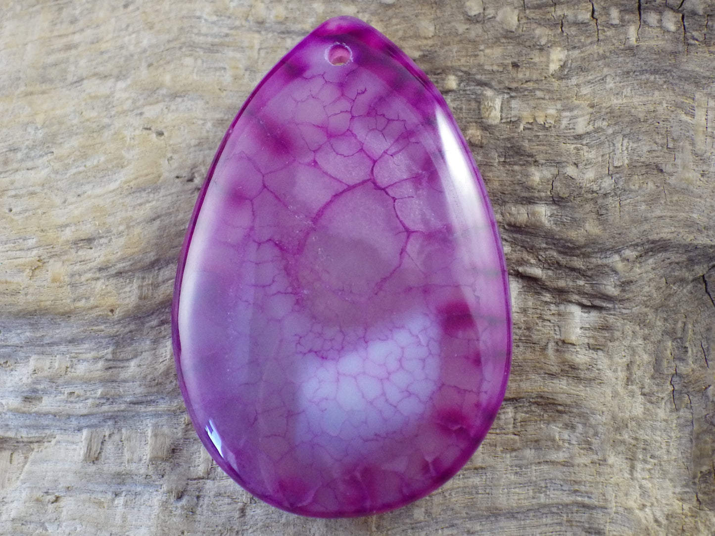 Pink Dragon's Vein Fire Agate Pendant 42x27mm, Semi Precious Gemstone, Flat Backed Teardrop, Loose Focal Stone, Jewelry Making Supplies H8