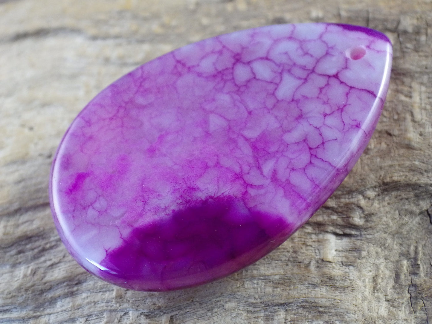 Pink Dragon's Vein Fire Agate Pendant 42x27mm, Semi Precious Gemstone, Flat Backed Teardrop, Loose Focal Stone, Jewelry Making Supplies H8