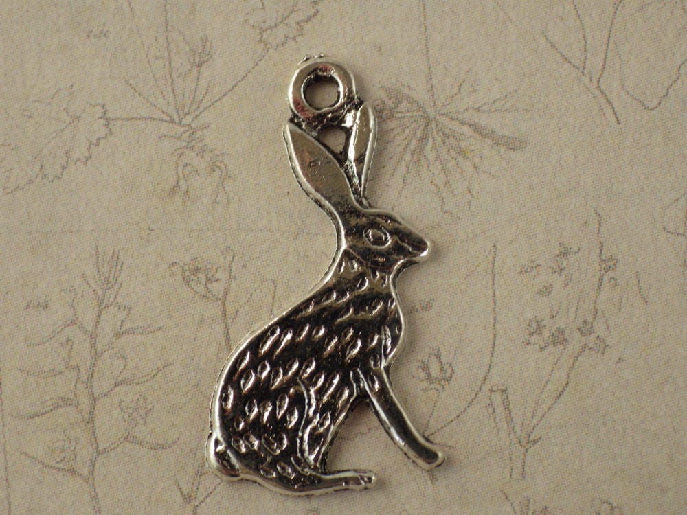 10x Nature Pagan Wiccan Charms Pendants, Silver Earring Bracelet Charms, Woodland Forest Green Man Hare, Jewellery Making Supplies UK
