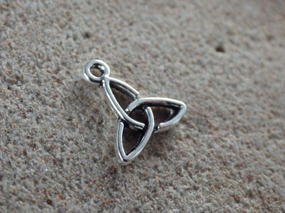 16 x Mixed Triquetra Triskele Trinity Knot, Celtic Cross, Spiral Of Life, Celtic Goddess, Mixed Silver Celtic Charms, BULK Celtic Pendants