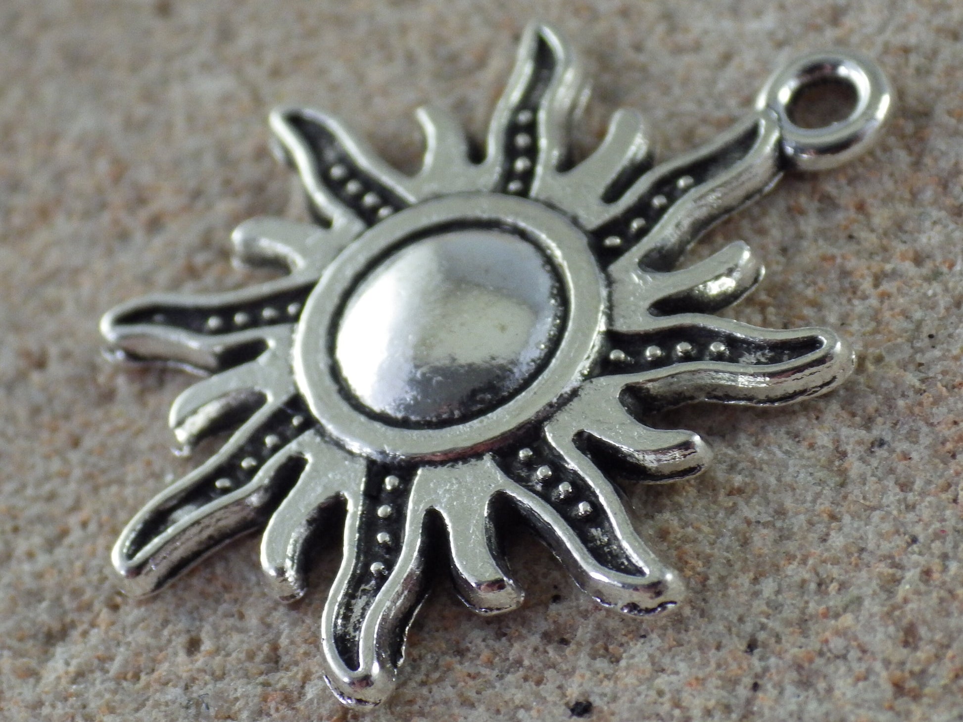 11 x Silver Crescent Moon Sun Star Bracelet Charms