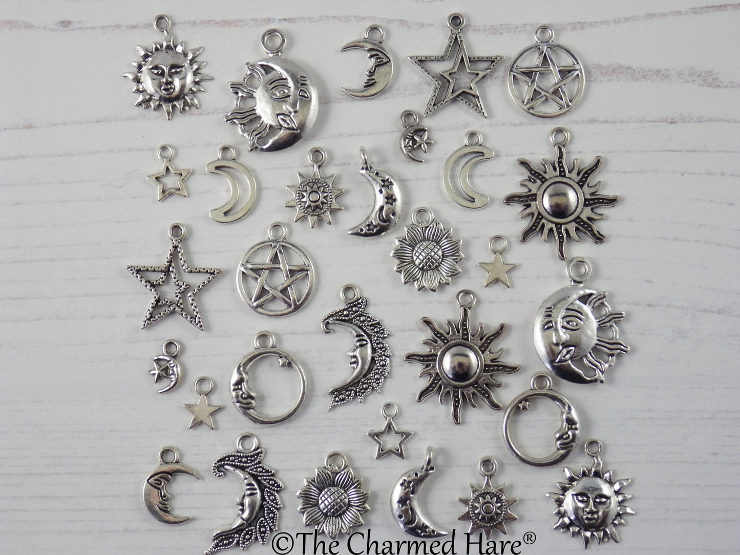 55 x Gold Celestial Charms