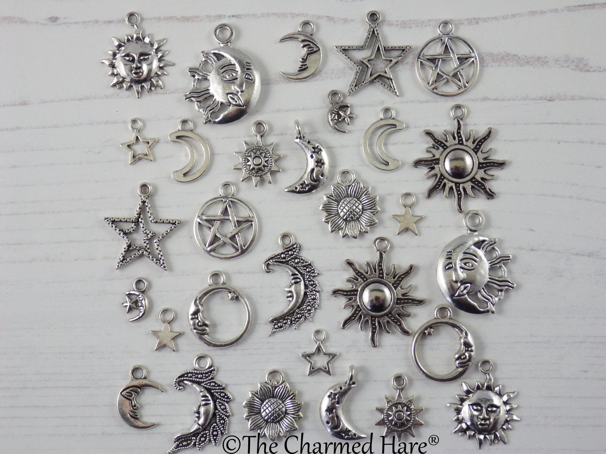 55 x Gold Celestial Charms