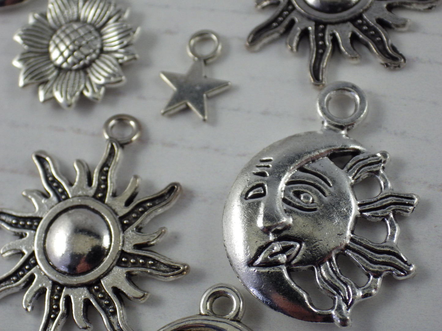 55 x Gold Celestial Charms