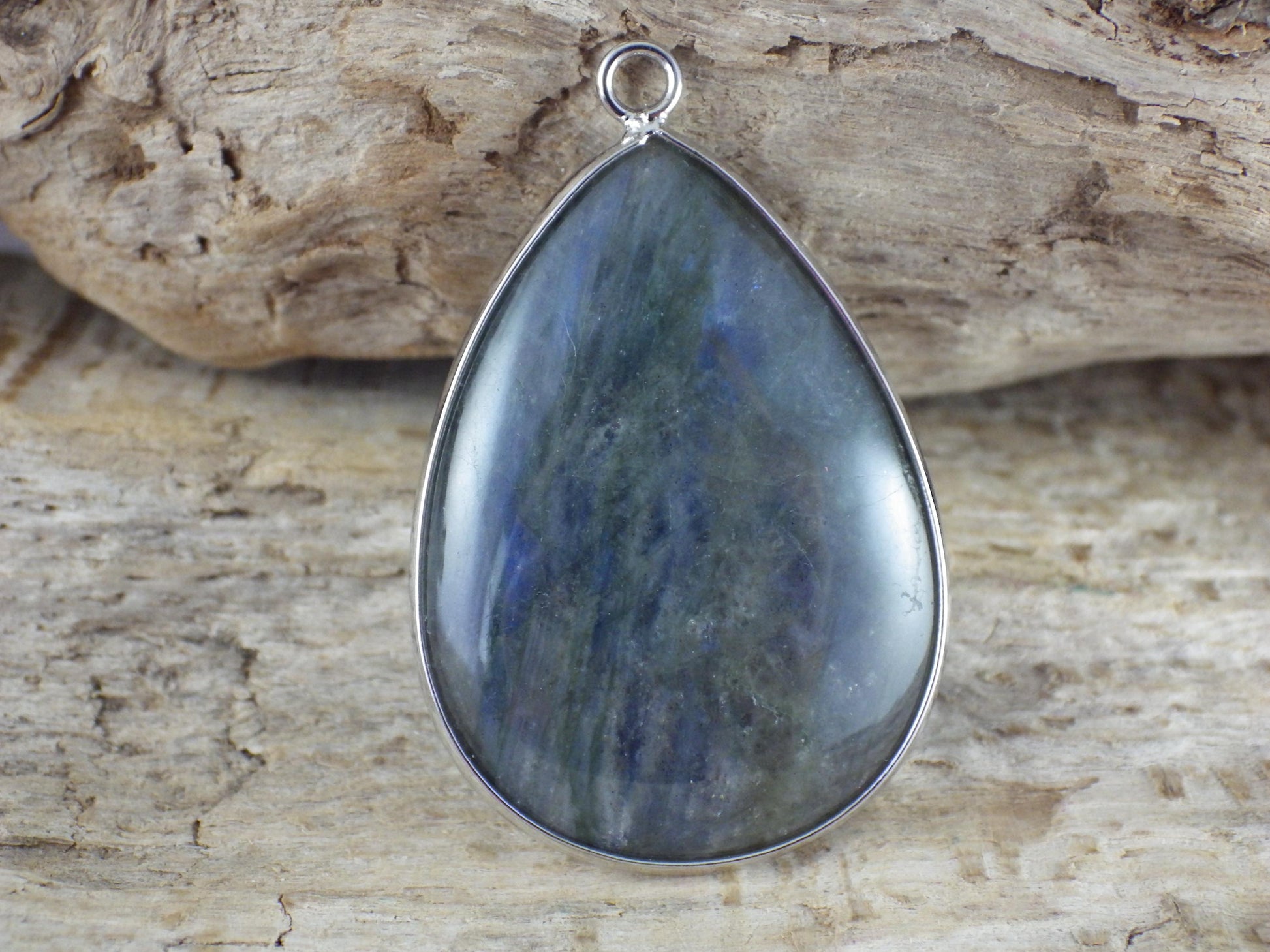 Labradorite Teardrop Pendant 40x26mm, Semi Precious Gemstone, Necklace Pendant, Designer Loose Stone, Jewelry Making Supplies A6