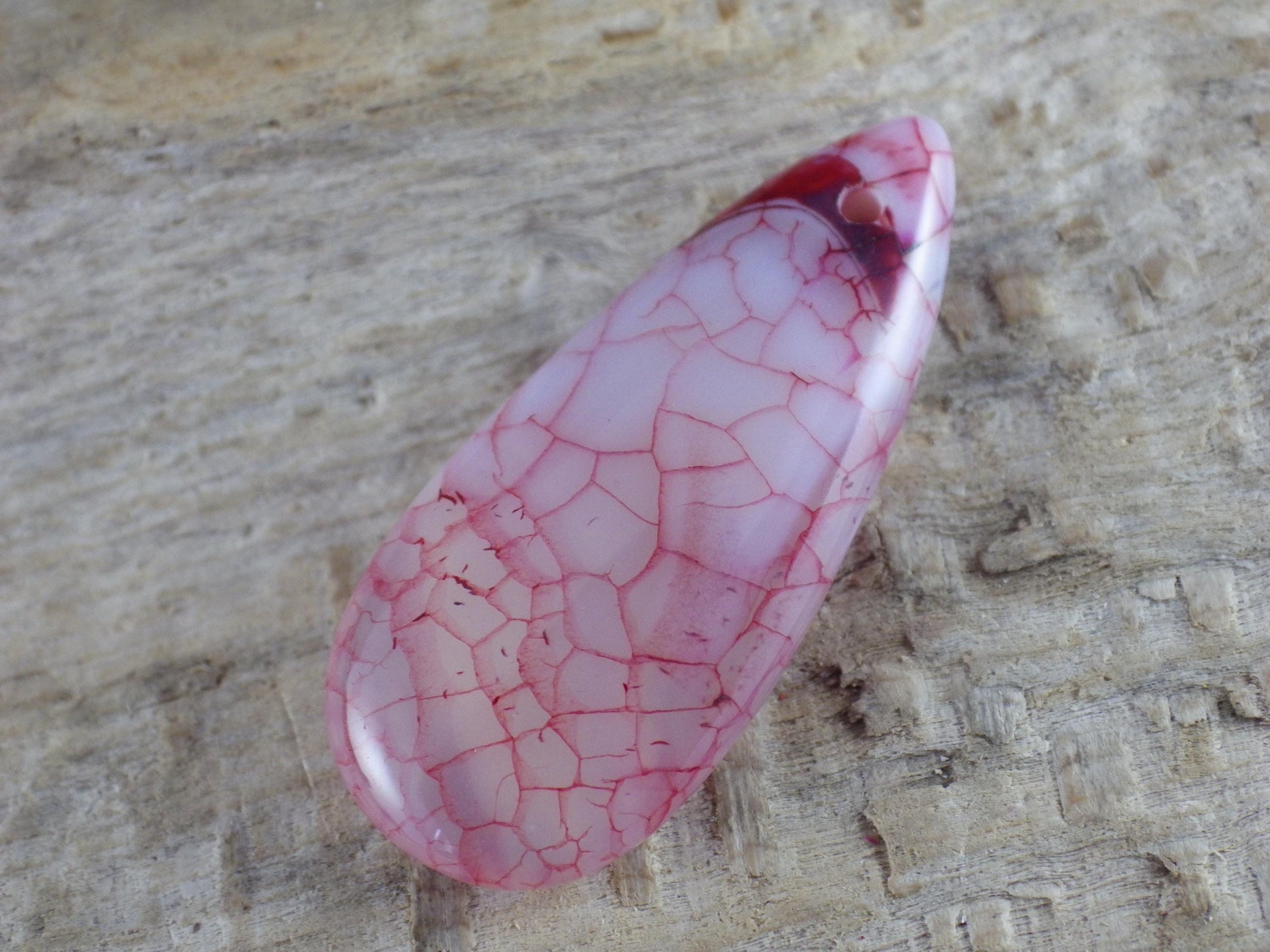 Purple Dragons Vein Agate Pendant 50x20mm, P3