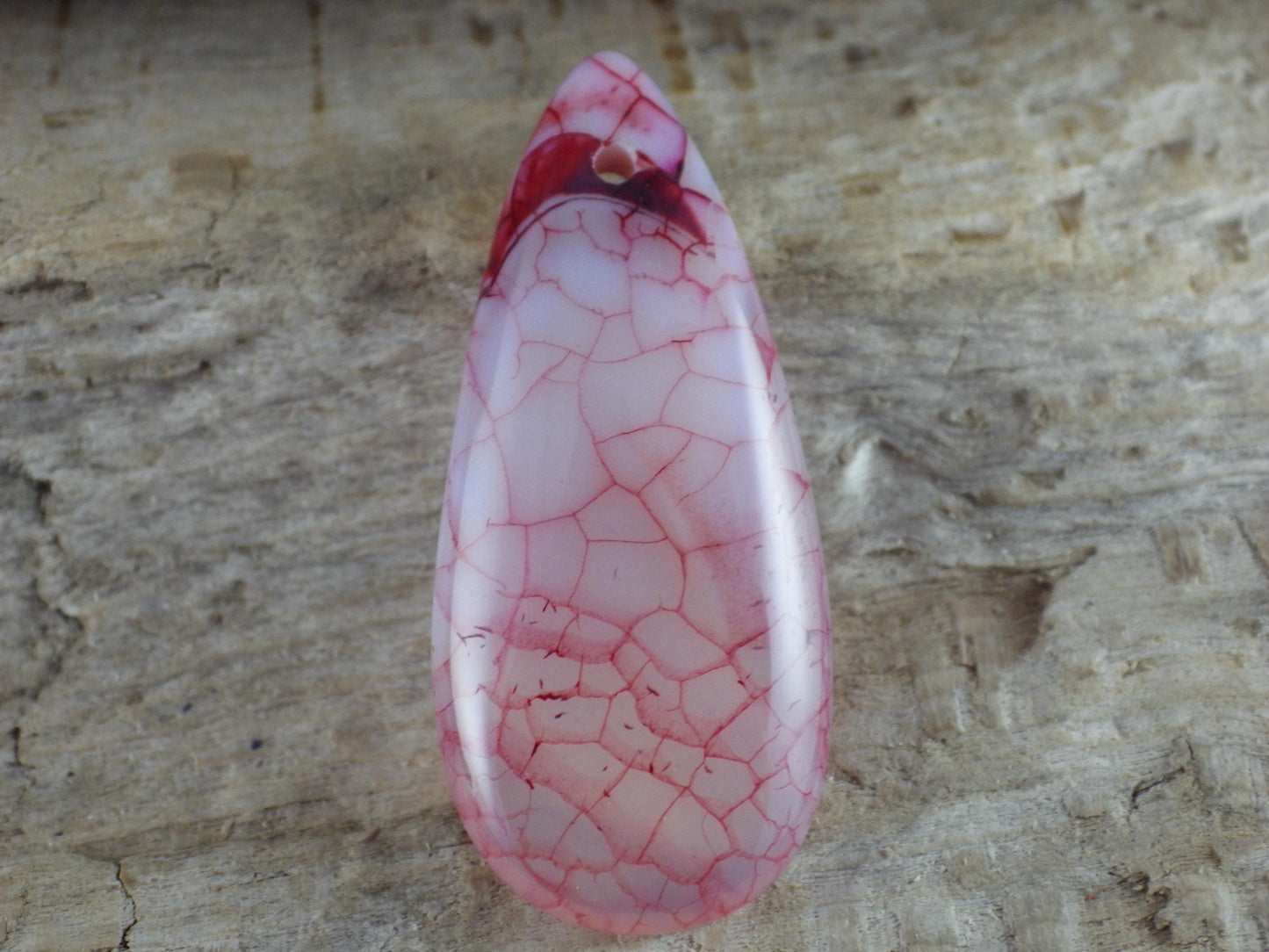 Purple Dragons Vein Agate Pendant 50x20mm, P3