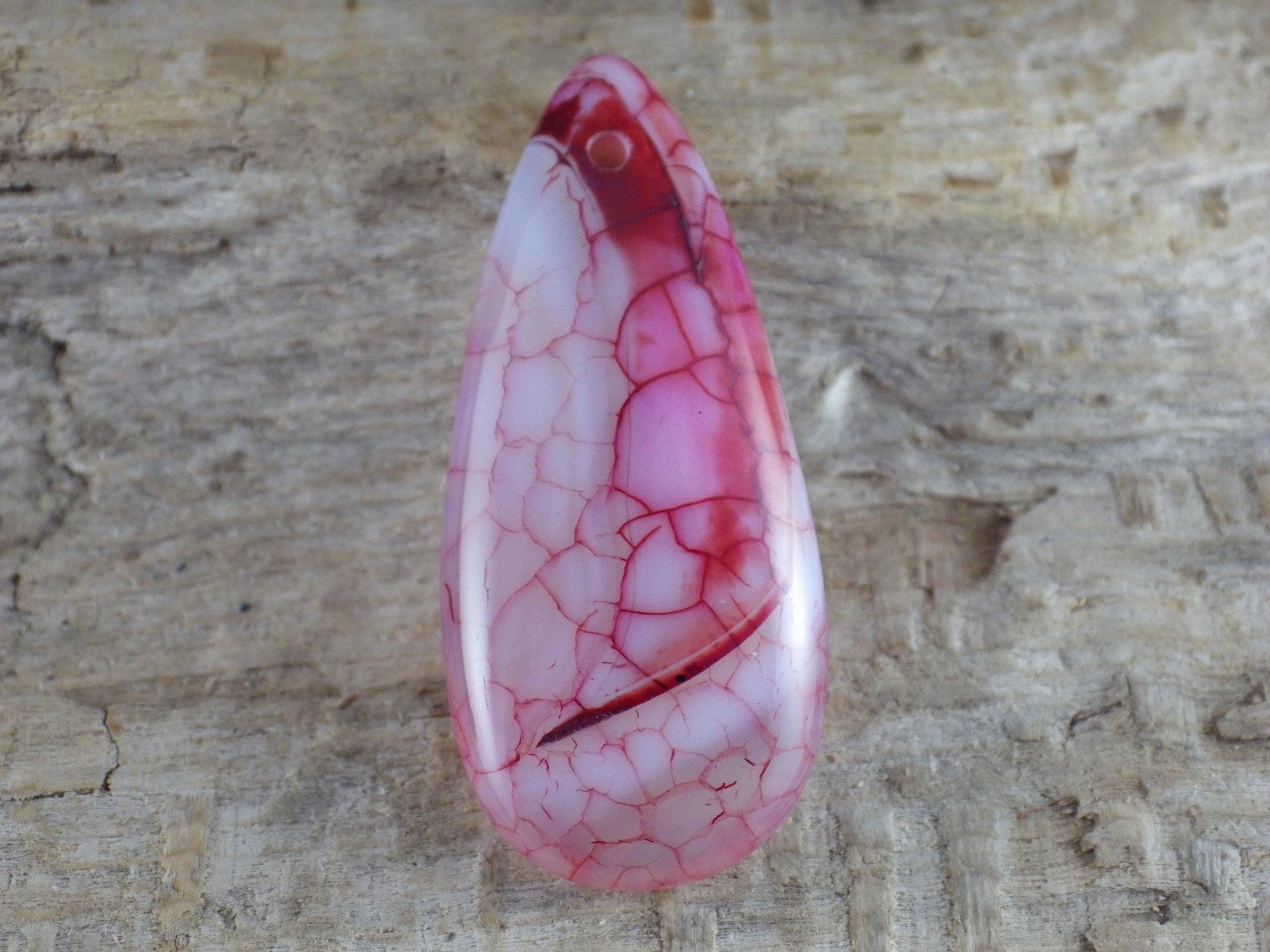 Purple Dragons Vein Agate Pendant 50x20mm, P3