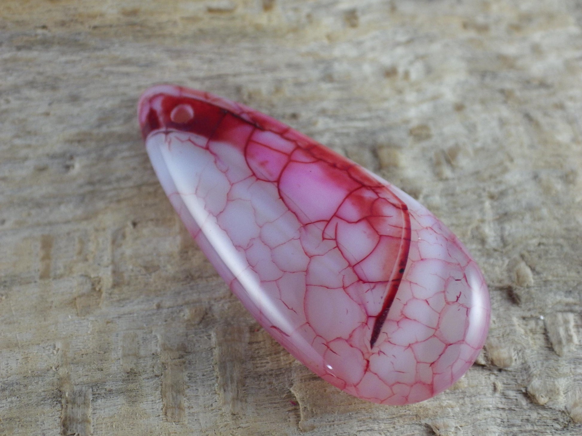 Purple Dragons Vein Agate Pendant 50x20mm, P3