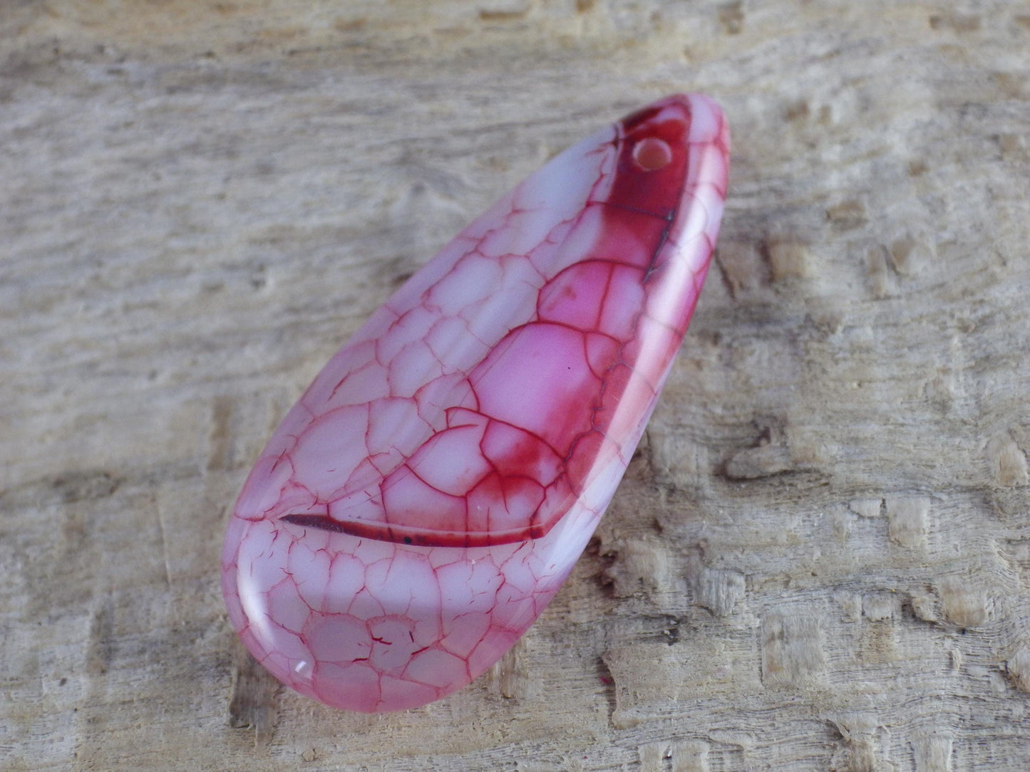 Purple Dragons Vein Agate Pendant 50x20mm, P3