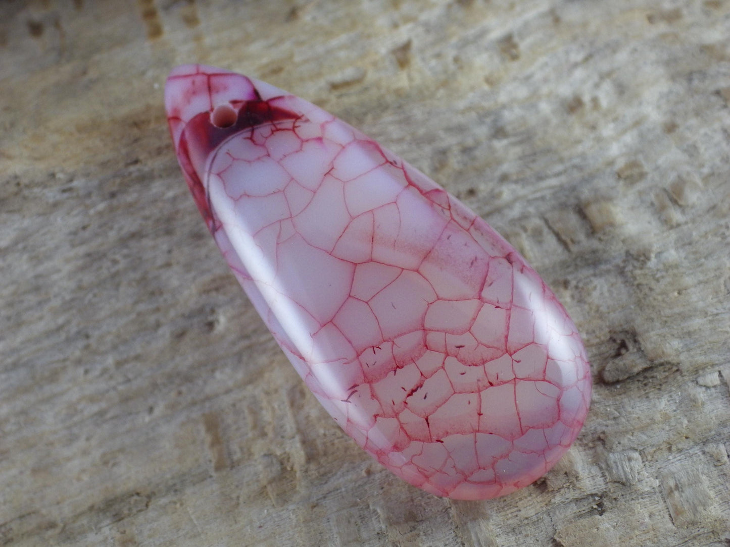 Purple Dragons Vein Agate Pendant 50x20mm, P3
