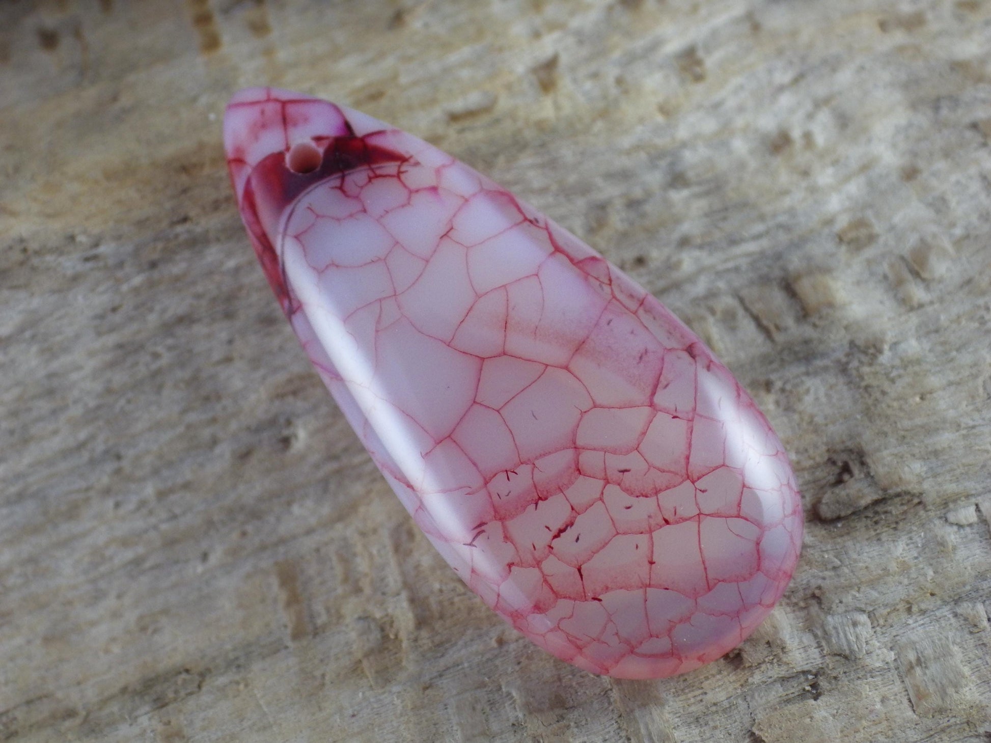 Purple Dragons Vein Agate Pendant 50x20mm, P3