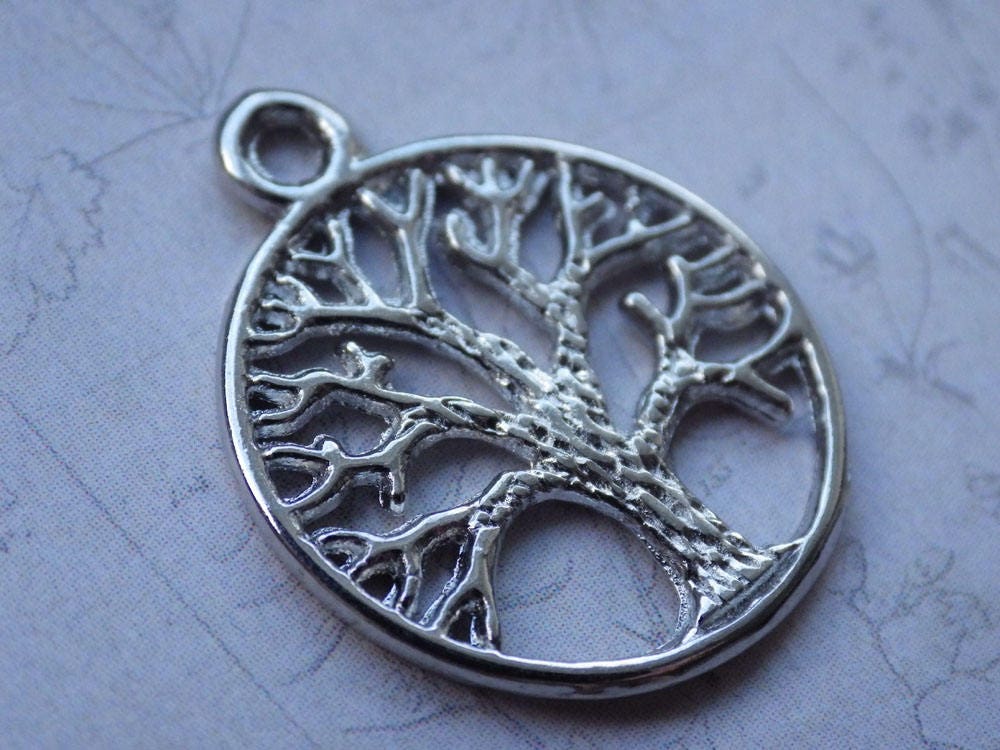 8 x Mixed Pagan Bracelet Charms, Wiccan Silver Pendants, Pentacle Goddess Chalice Athame Tree Book Of Shadows, Jewelry Making Supplies UK