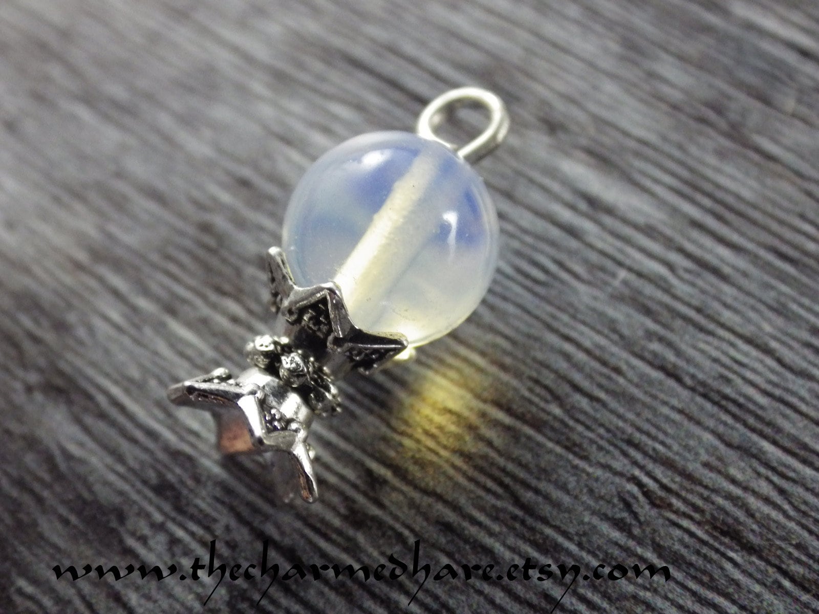 Crystal Ball Charm, 12x8mm 3D Scrying Pendants, Quality Artisan Bracelet Charms, Gypsy Fortune Telling, Wiccan Pagan Jewelry Making Supplies