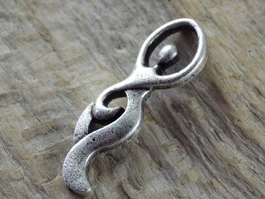 Wiccan Goddess Pendant, 35x11mm, Antique Silver Pagan Goddess Charm, Jewellery Making Supplies, UK Seller