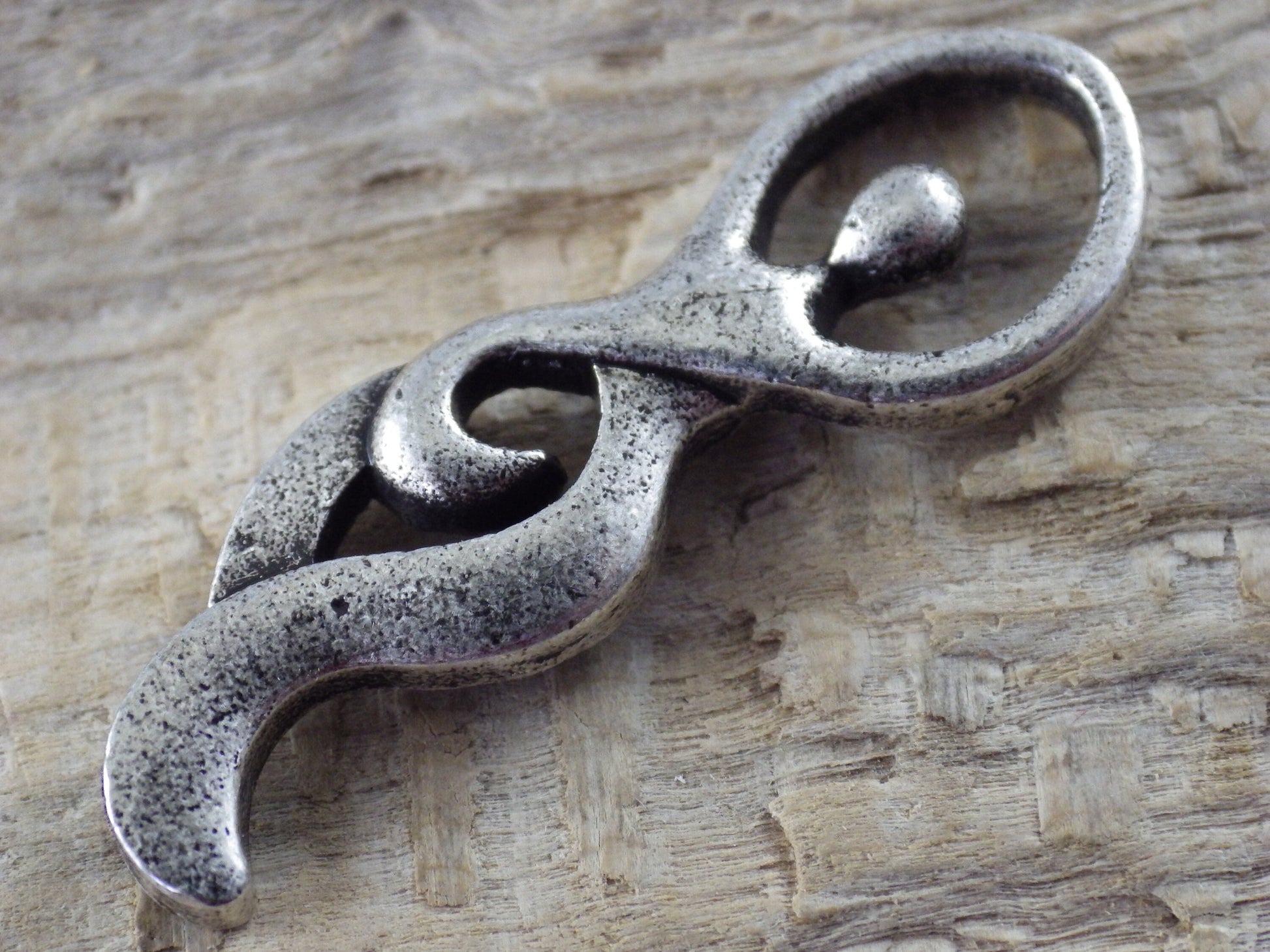 Wiccan Goddess Pendant, 35x11mm, Antique Silver Pagan Goddess Charm, Jewellery Making Supplies, UK Seller