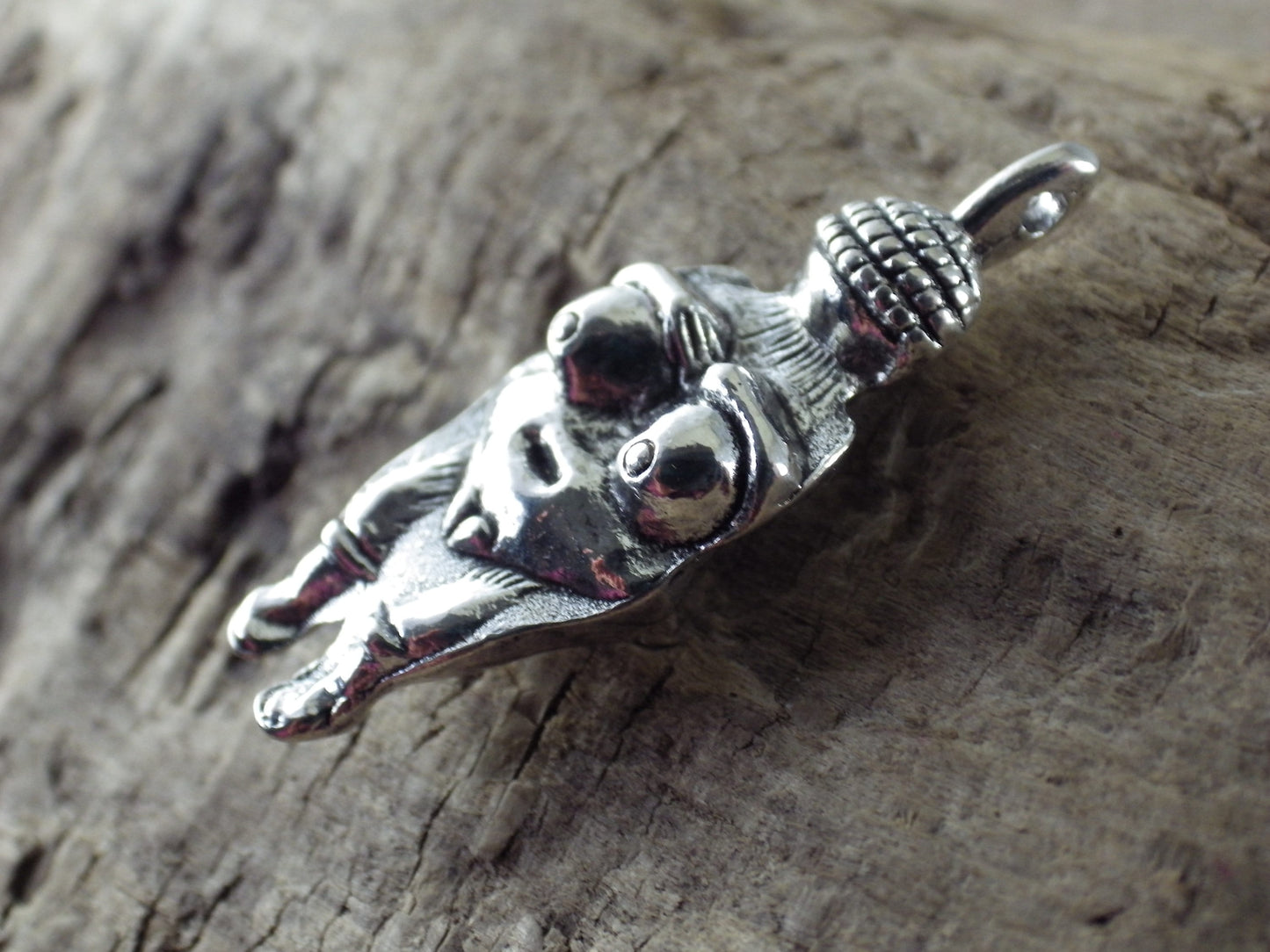 Wiccan Fertility Goddess Charm Pendant, 33x12mm, Antique Silver Pagan Goddess Charm, Jewellery Making Supplies, UK Seller