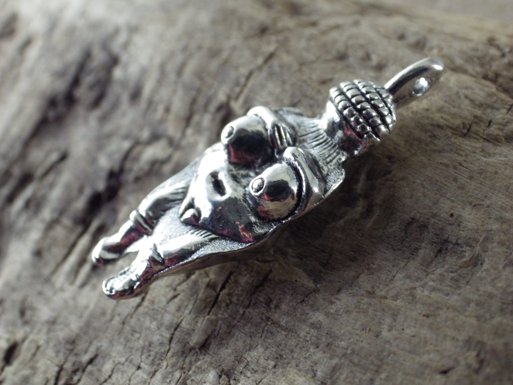 Wiccan Fertility Goddess Charm Pendant, 33x12mm, Antique Silver Pagan Goddess Charm, Jewellery Making Supplies, UK Seller