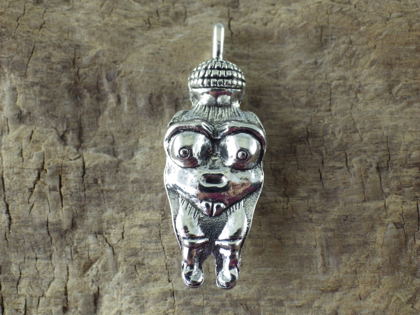 Wiccan Fertility Goddess Charm Pendant, 33x12mm, Antique Silver Pagan Goddess Charm, Jewellery Making Supplies, UK Seller