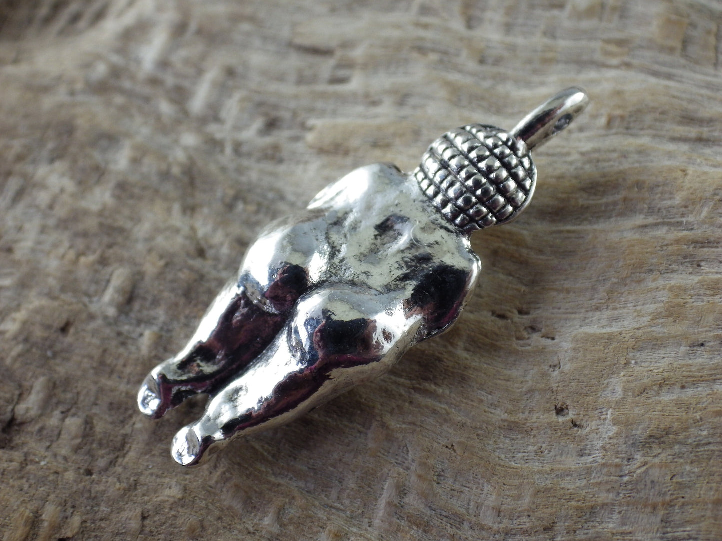 Wiccan Fertility Goddess Charm Pendant, 33x12mm, Antique Silver Pagan Goddess Charm, Jewellery Making Supplies, UK Seller