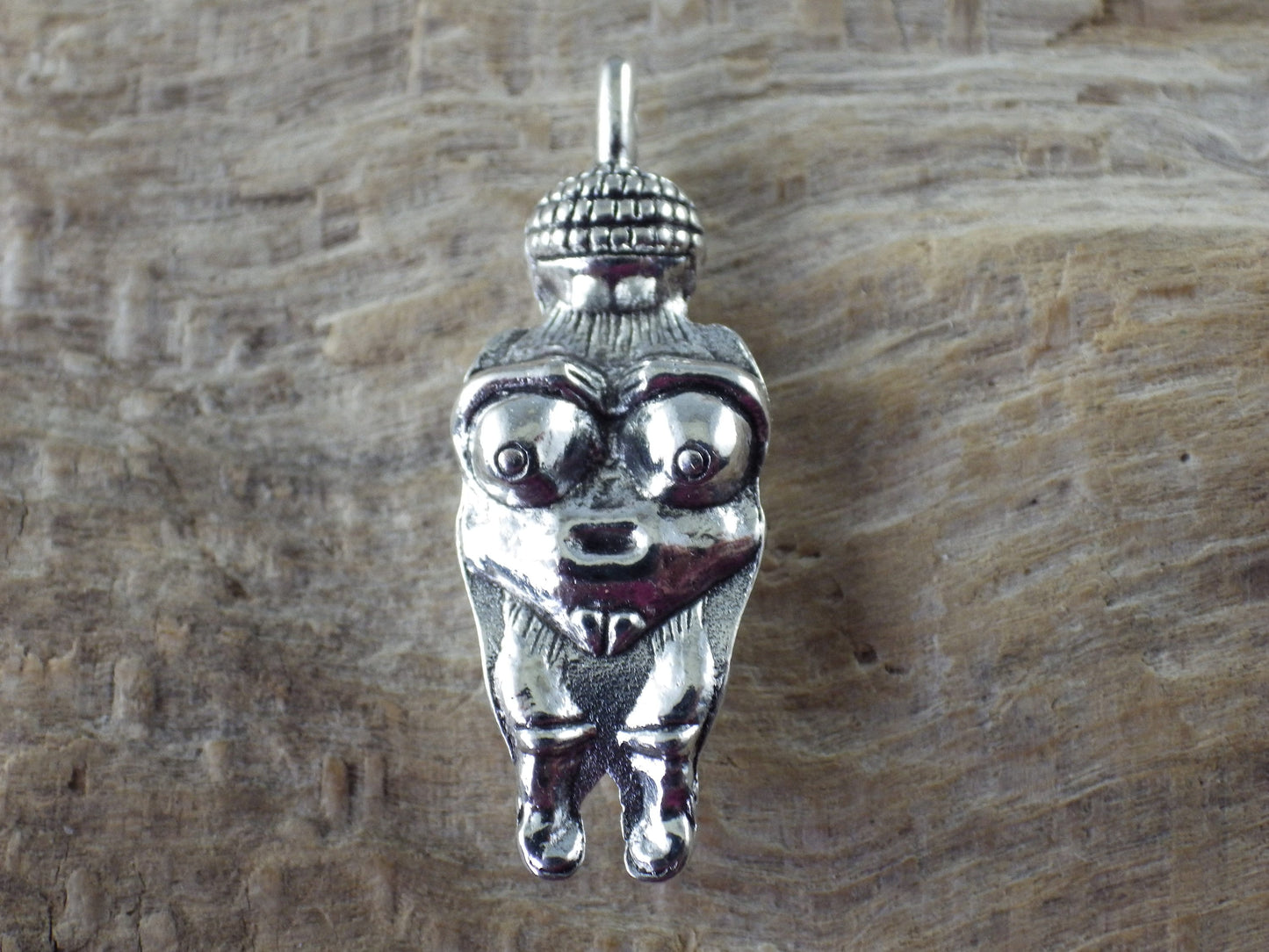 Wiccan Fertility Goddess Charm Pendant, 33x12mm, Antique Silver Pagan Goddess Charm, Jewellery Making Supplies, UK Seller