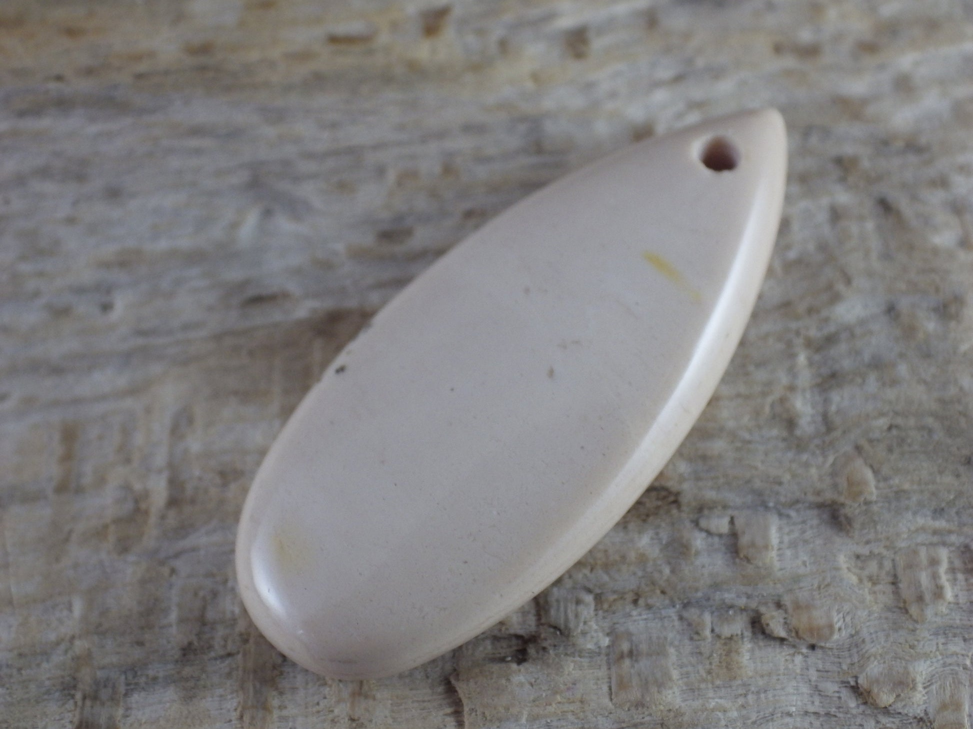 Yellow Mookaite Jasper Teardrop Pendant, 35x15mm Semi Precious Gemstone, Top Drilled Loose Stone Bead, Jewelry Making Supplies #01